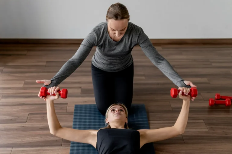 Entrenamiento con entrenador personal high view